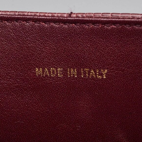 Chanel Dark Red Square Quilted Lizard Extra Mini Flap Bag - Picture 11 of 11